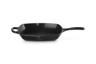 Le Creuset Grill Gietijzer Vierkant Mat Zwart – 26 cm