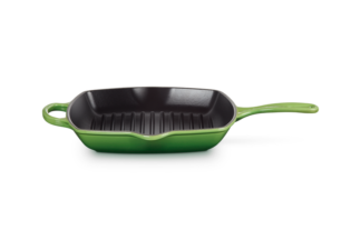 Le Creuset Grill Gietijzer Vierkant Bamboo – 26 cm