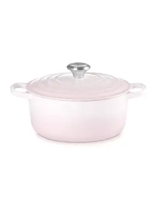 Le Creuset Stoofpan Signature Hoog Shell Pink – 24 cm