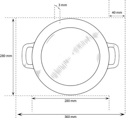 combekk-sous-chef-braadpan-28cm-zwart-4